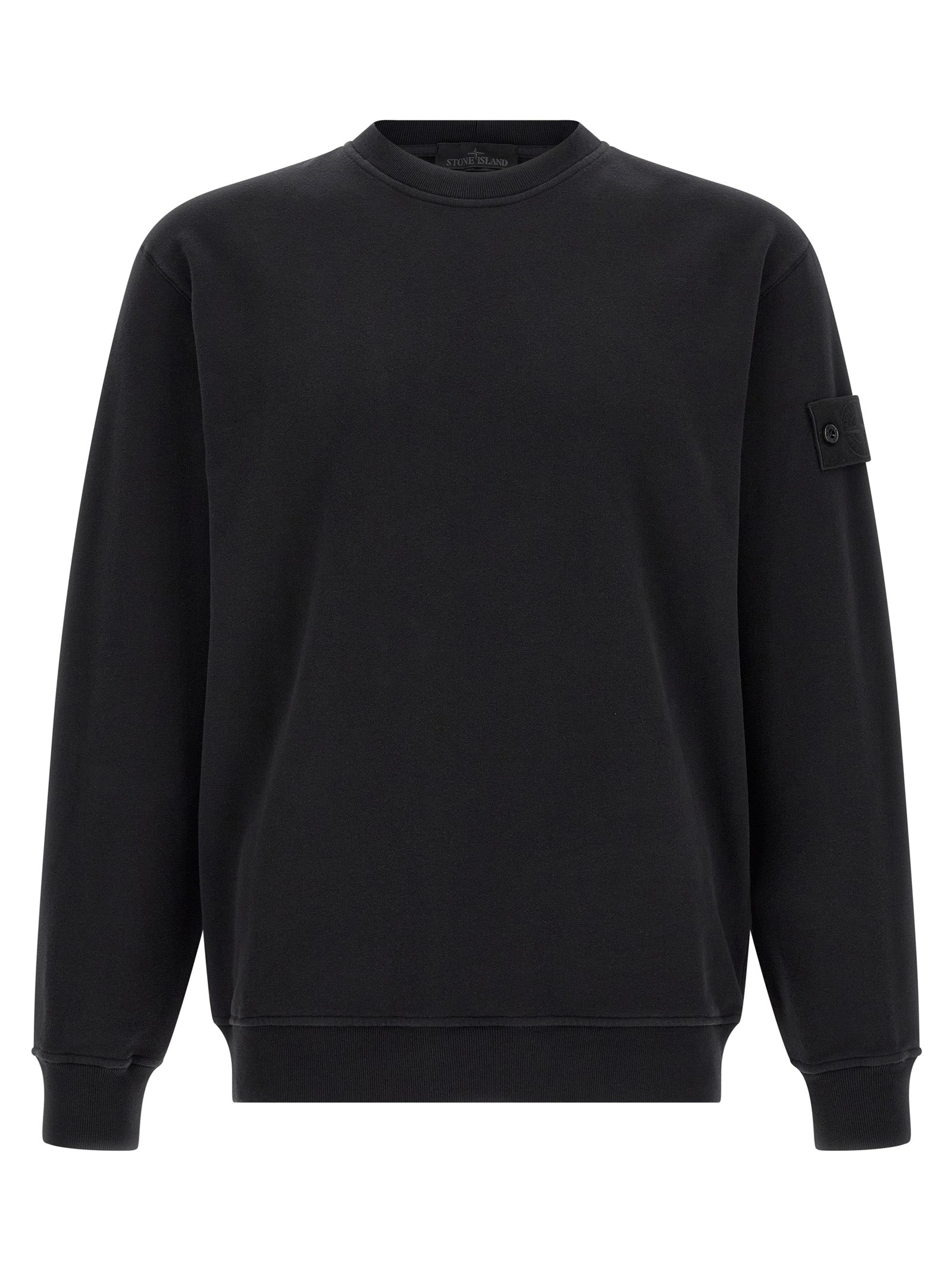 Black Cotton Sweatshirt