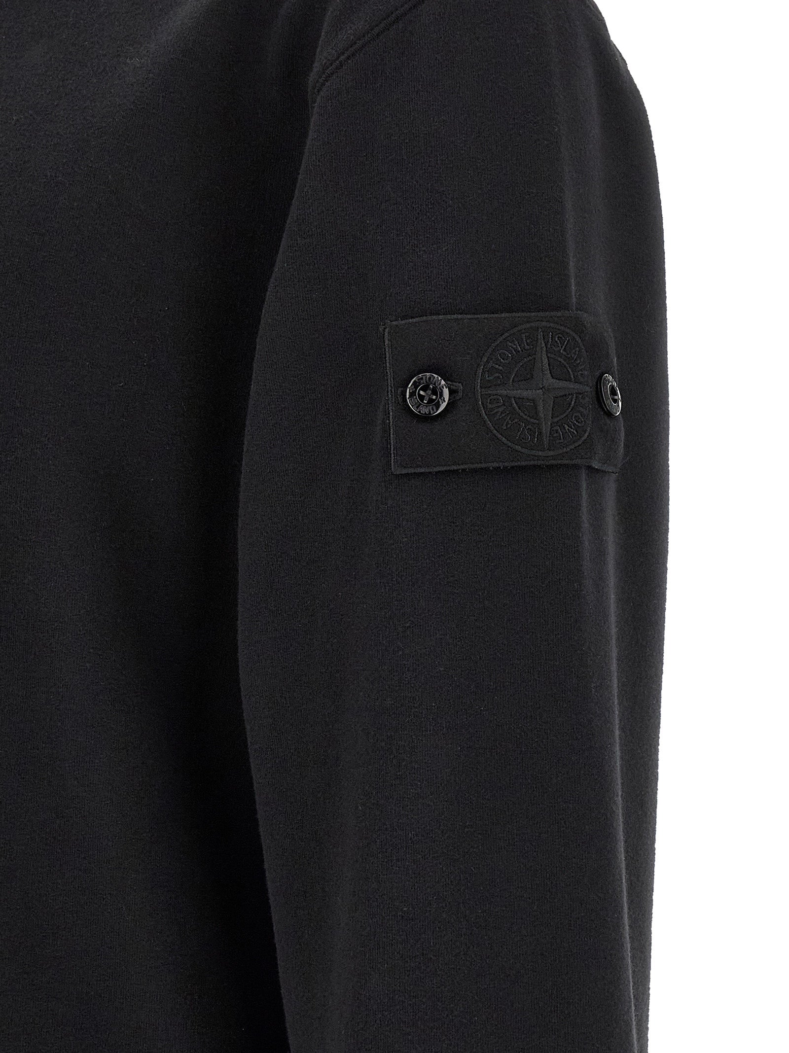 Black Cotton Sweatshirt