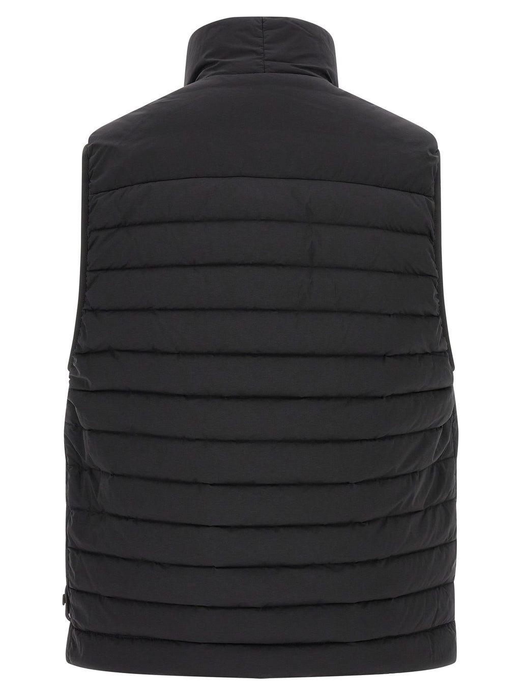 Black Polyamide Sleeveless Jacket