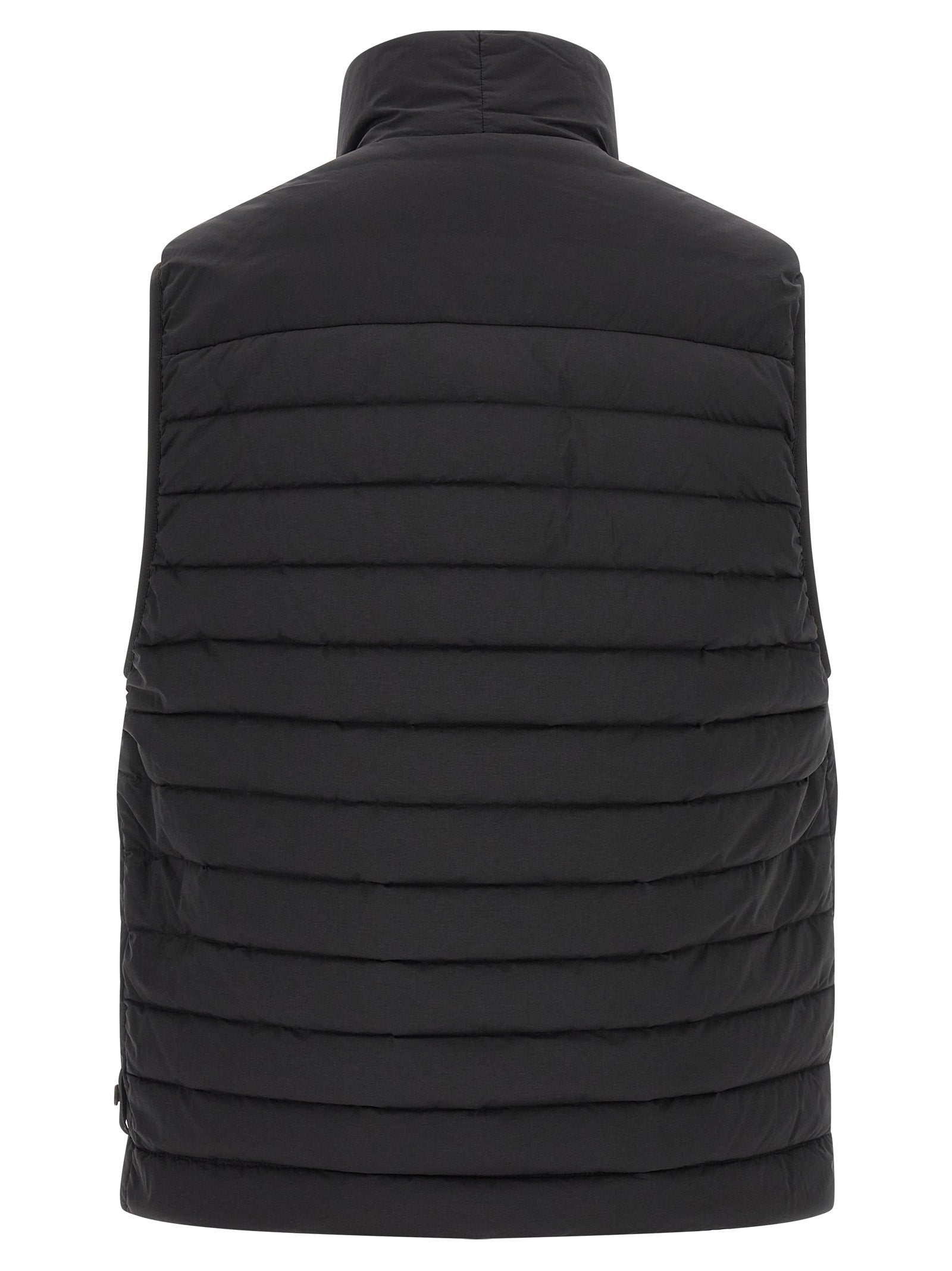 Black Polyamide Sleeveless Jacket