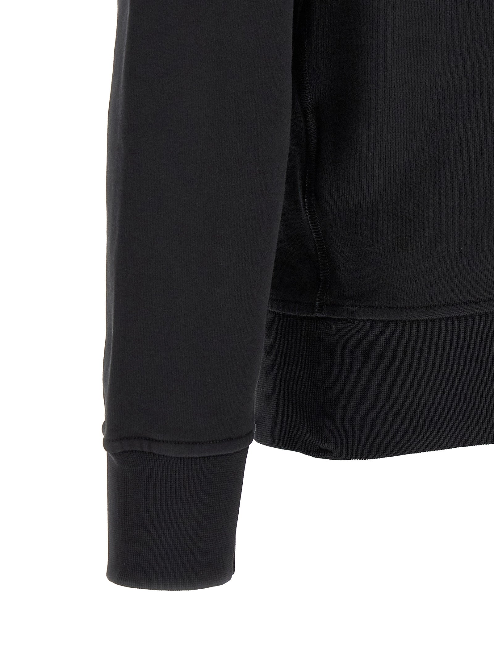 Black Cotton Sweatshirt