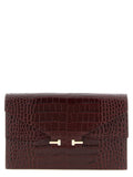 Bordeaux Calfskin Clutch Bag