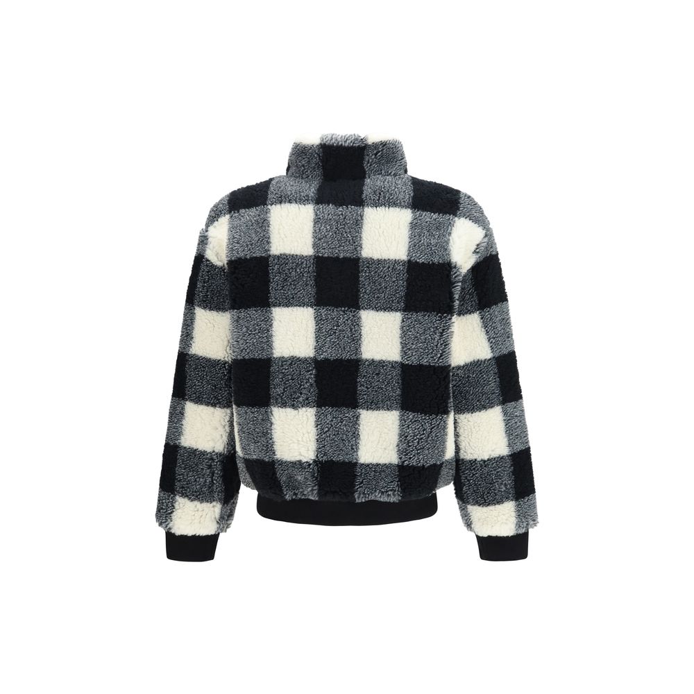 Gray Polyester Full-Length Jacket