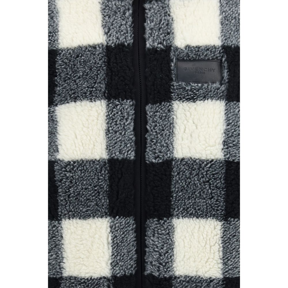 Gray Polyester Full-Length Jacket