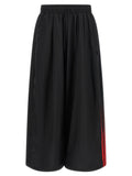 Black Polyamide Athletic Pants