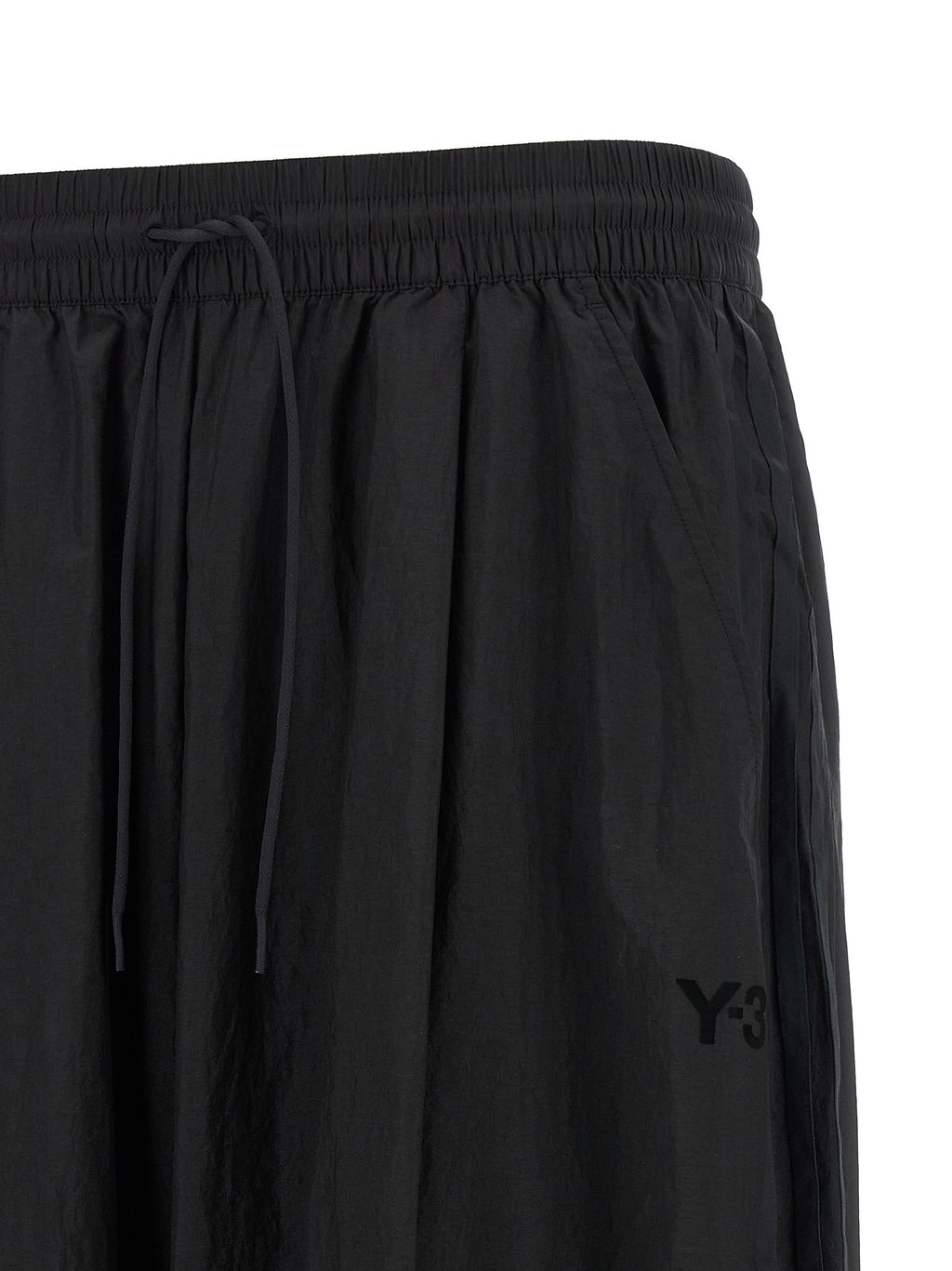 Black Polyamide Athletic Pants