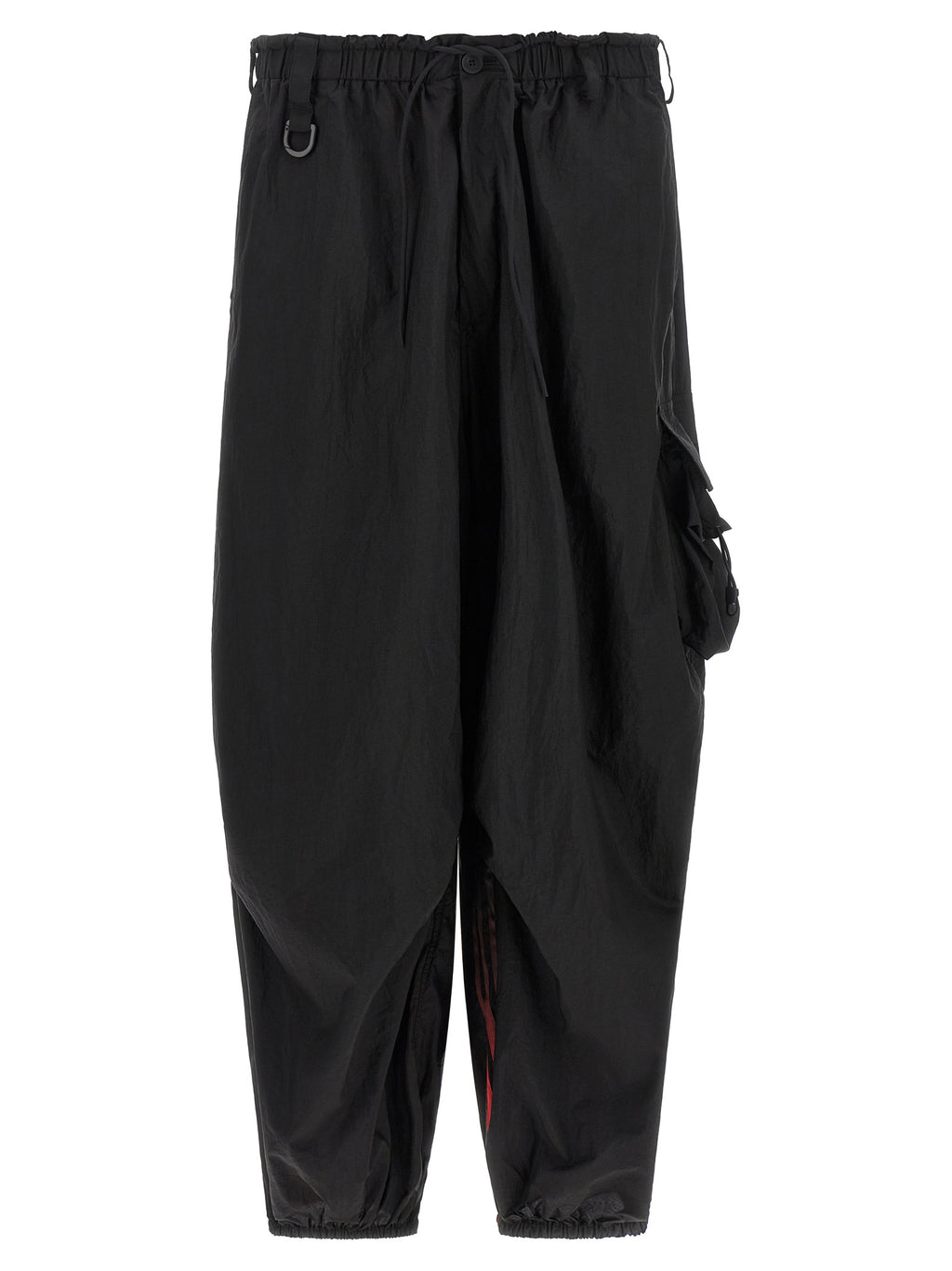 Black Polyamide Cargo Pants