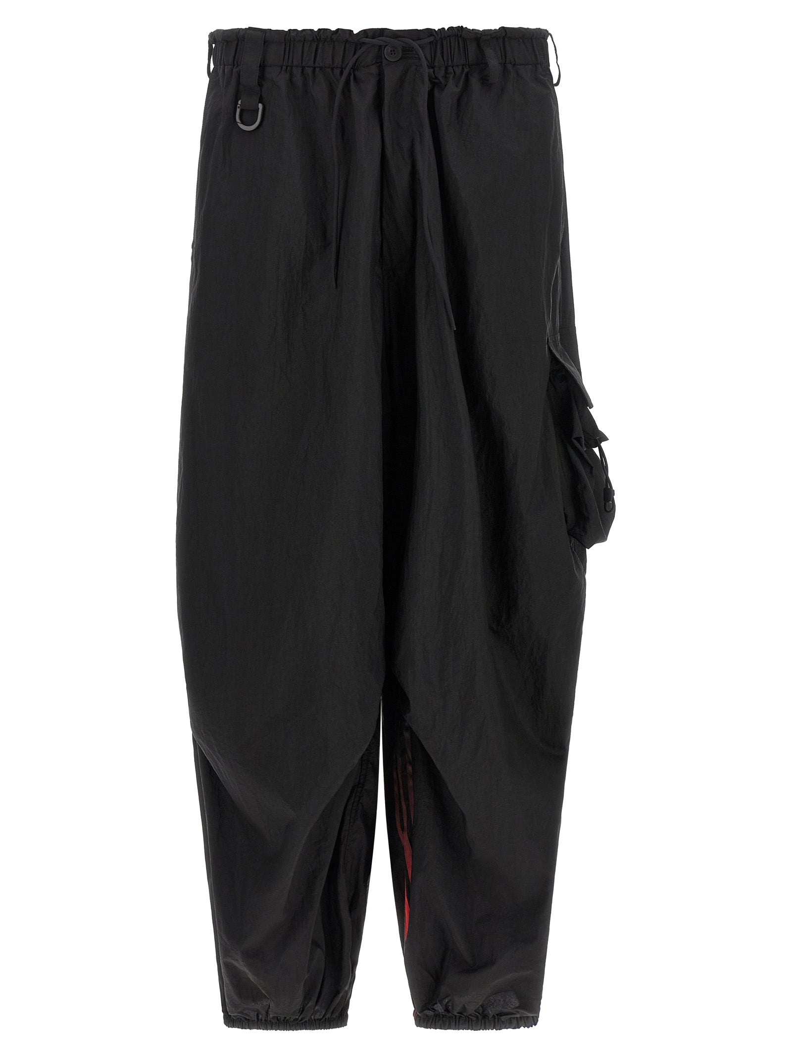 Black Polyamide Cargo Pants
