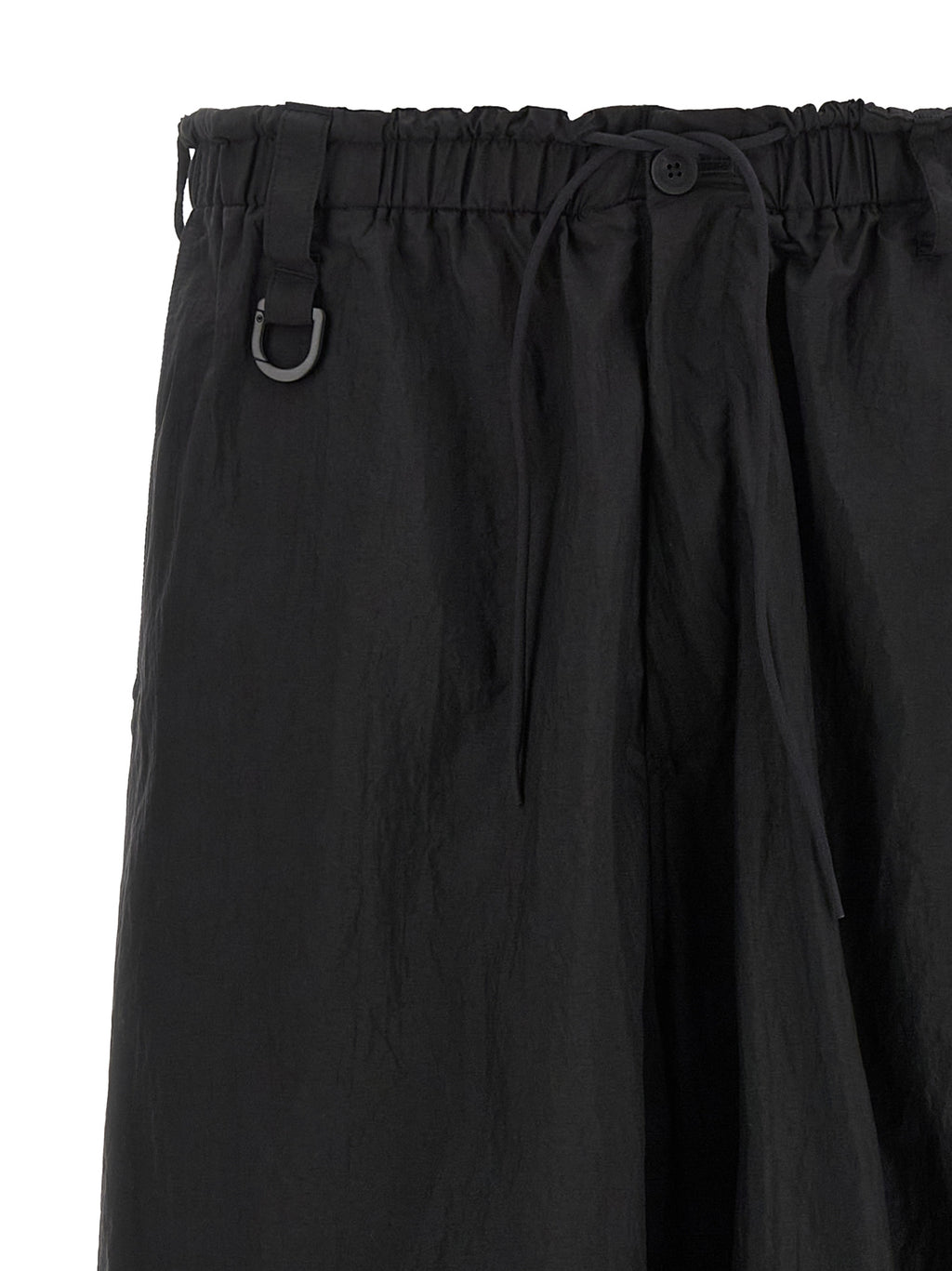 Black Polyamide Cargo Pants