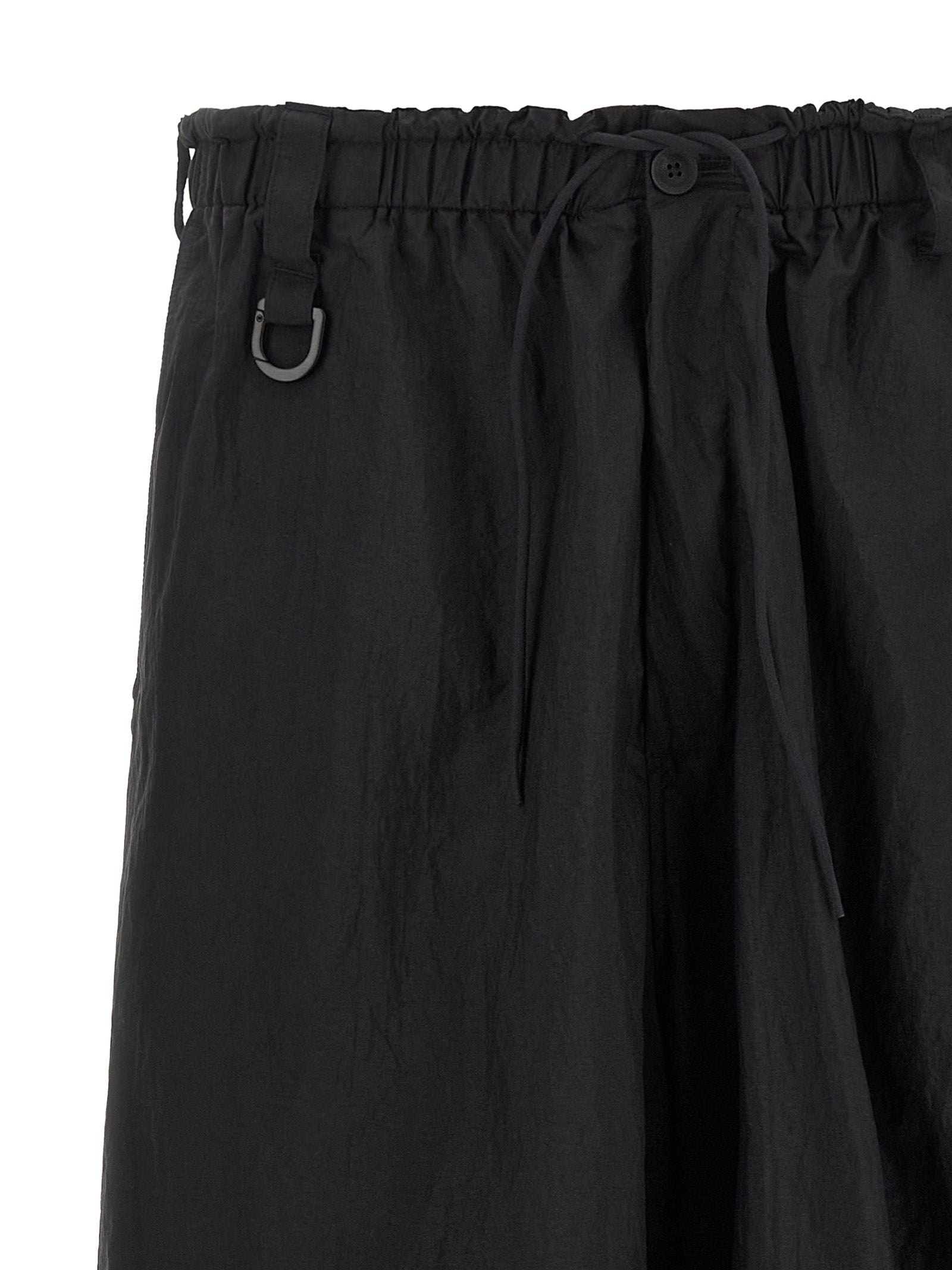 Black Polyamide Cargo Pants