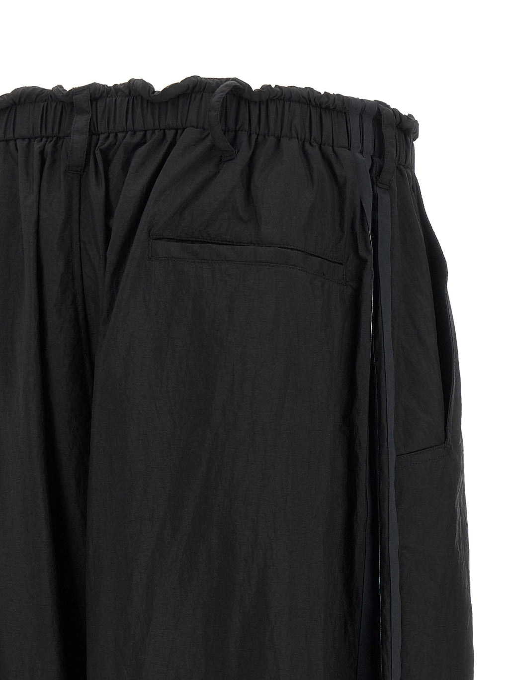 Black Polyamide Cargo Pants
