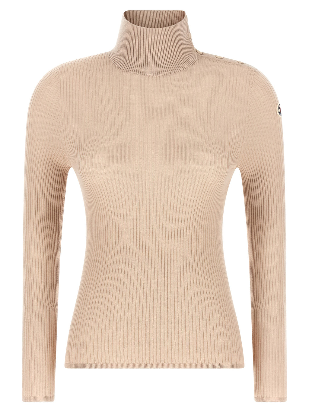 Beige Virgin Wool Cardigan