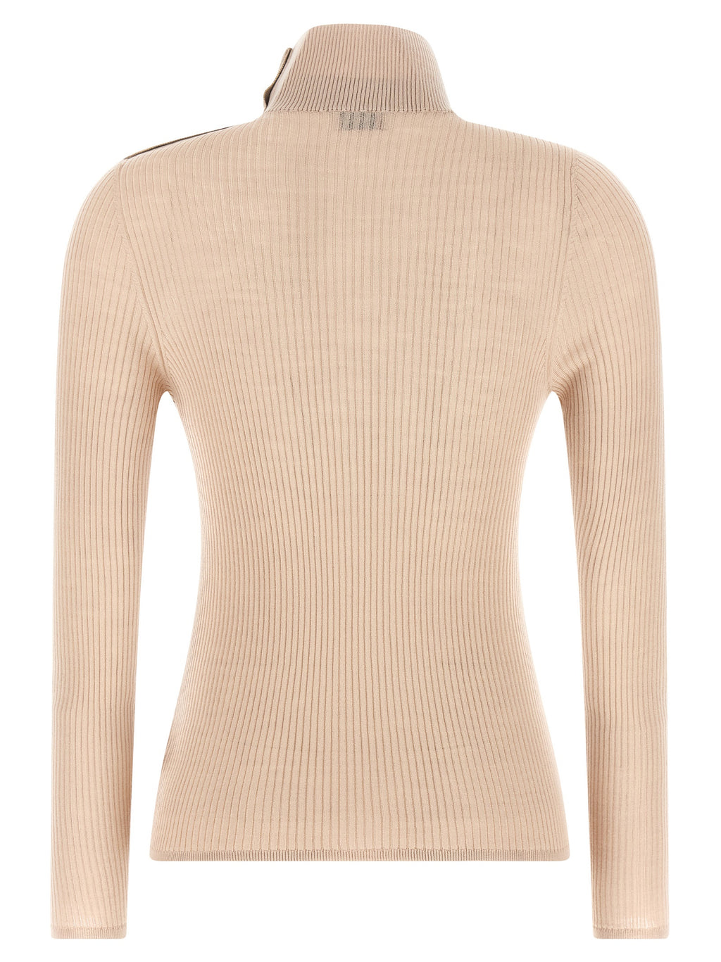 Beige Virgin Wool Cardigan