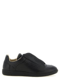 Black Calfskin Low Top Sneakers