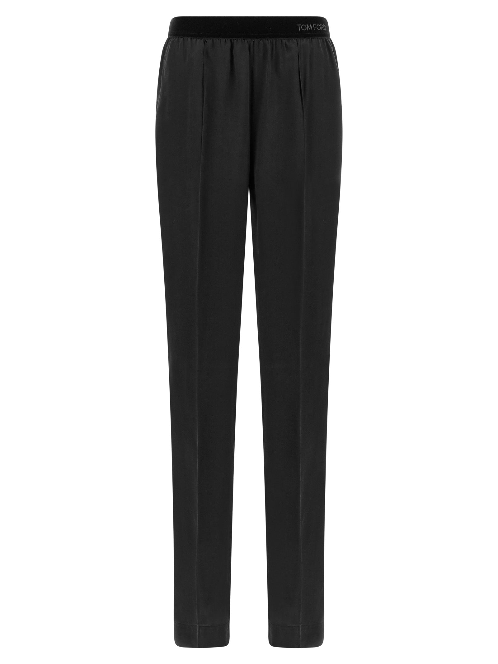 Black Silk Bottoms Sleepwear