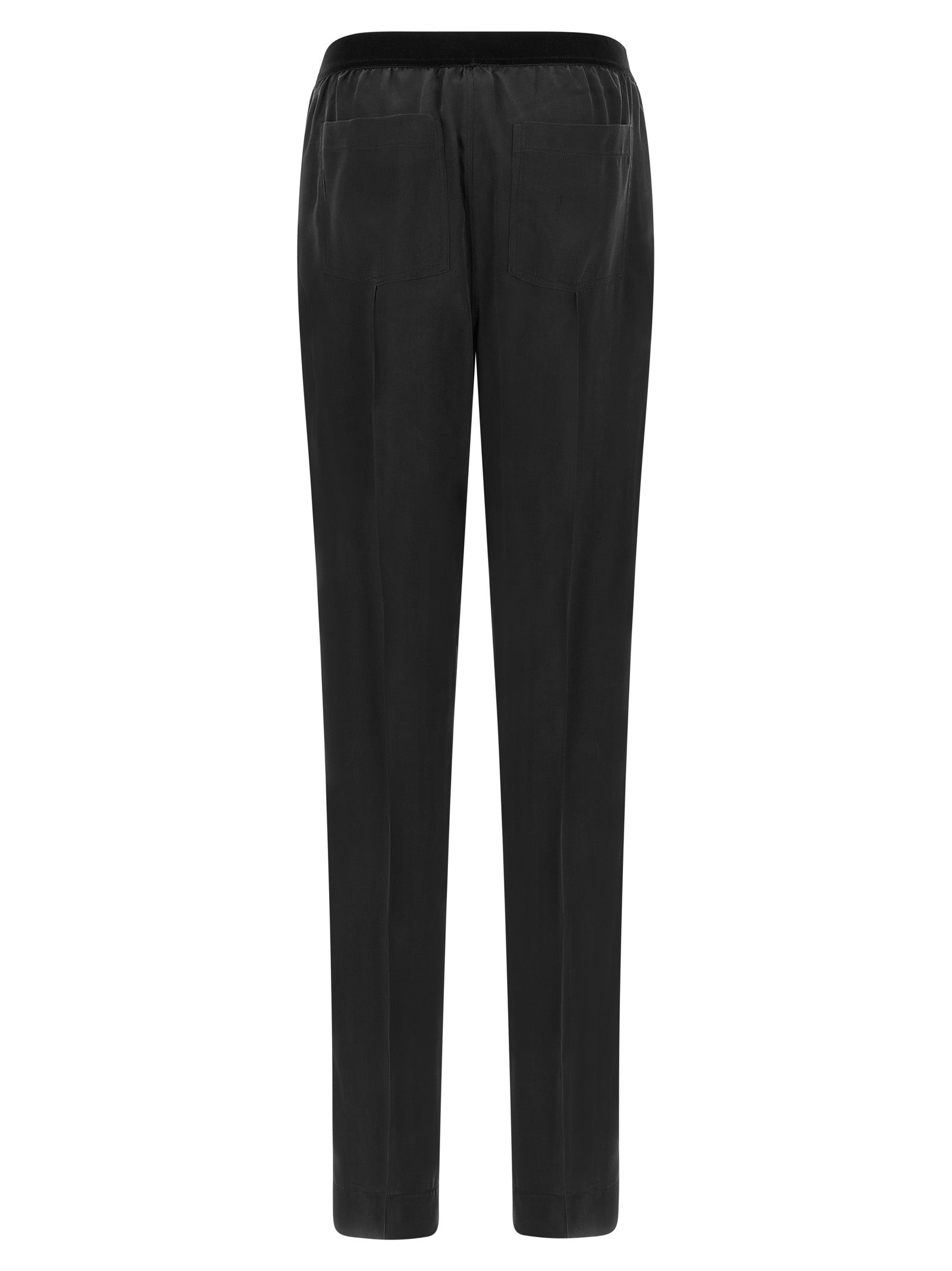 Black Silk Bottoms Sleepwear
