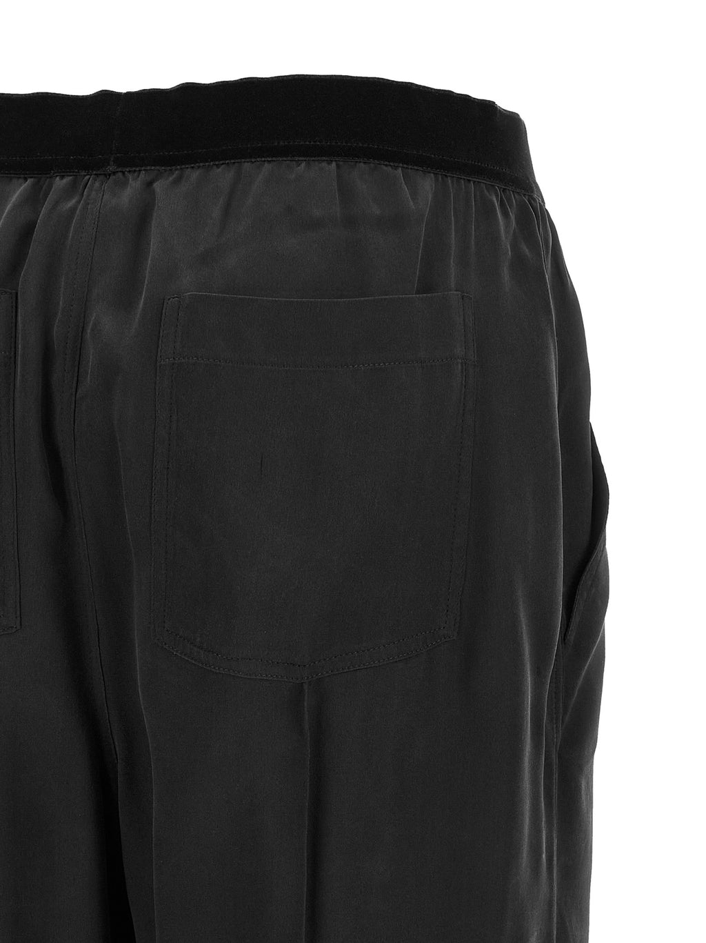 Black Silk Bottoms Sleepwear