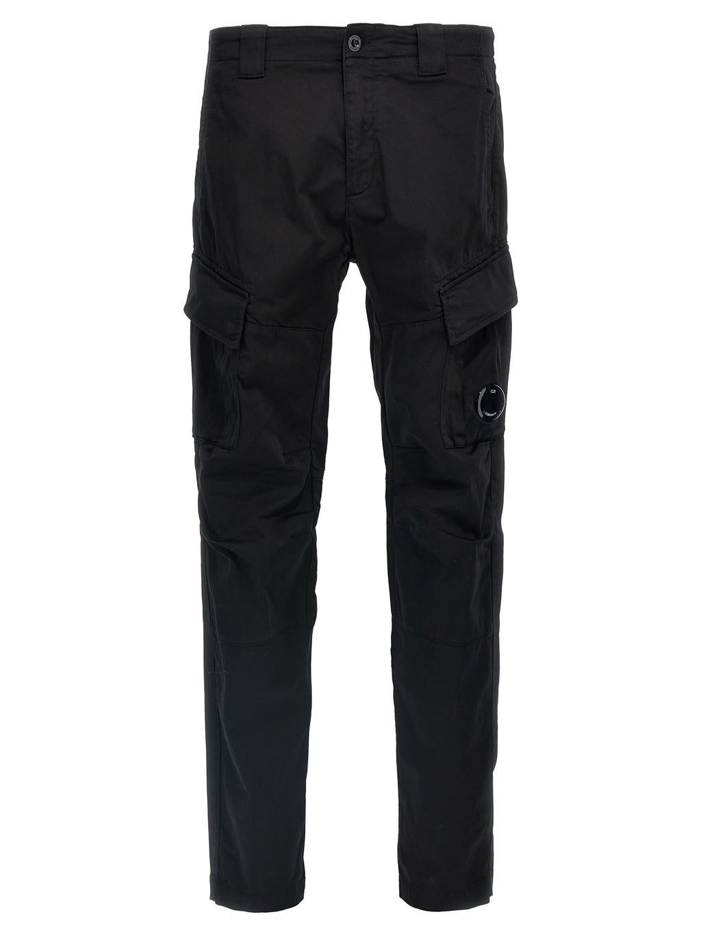 Black Cotton Cargo Pants