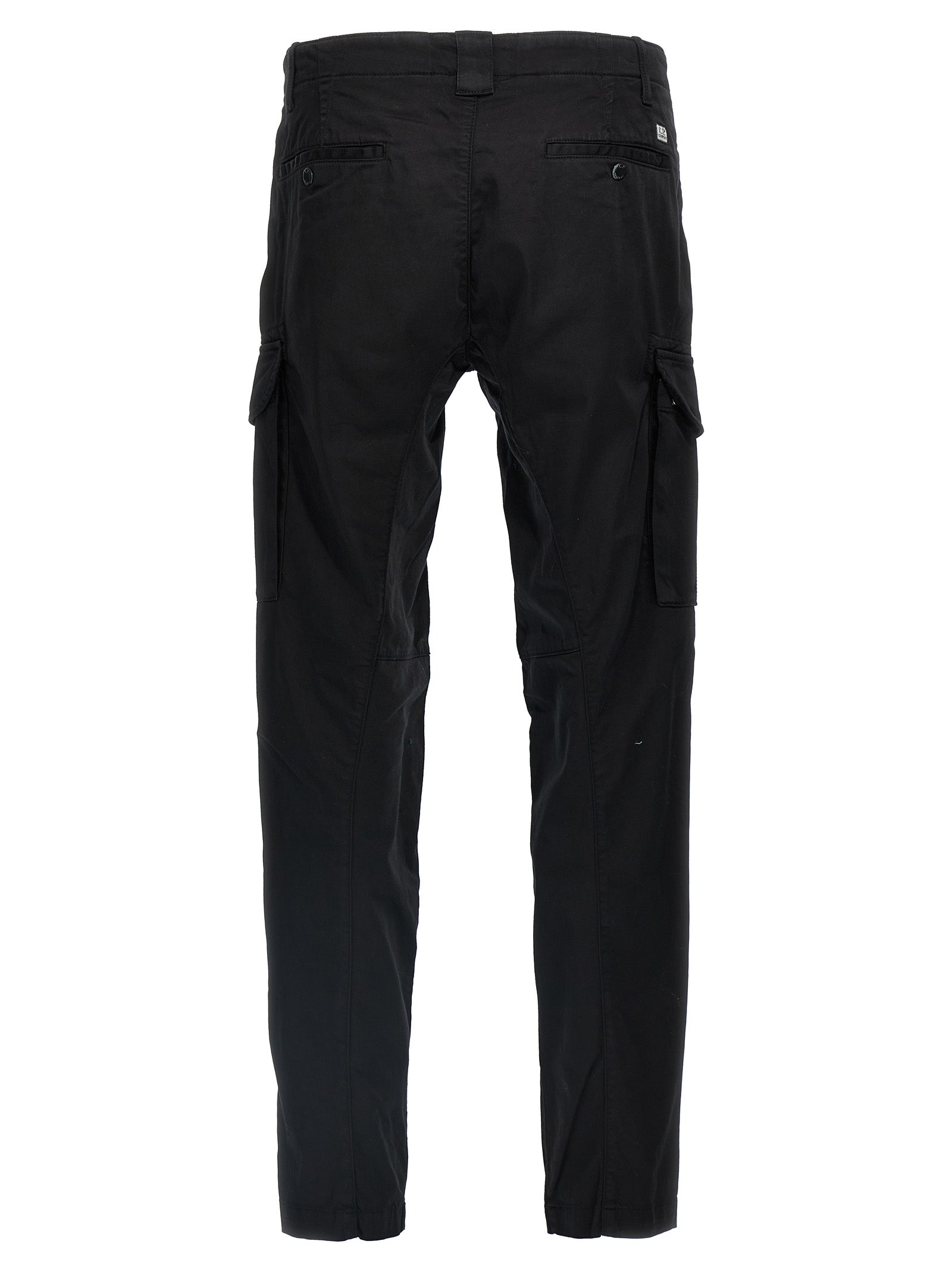Black Cotton Cargo Pants