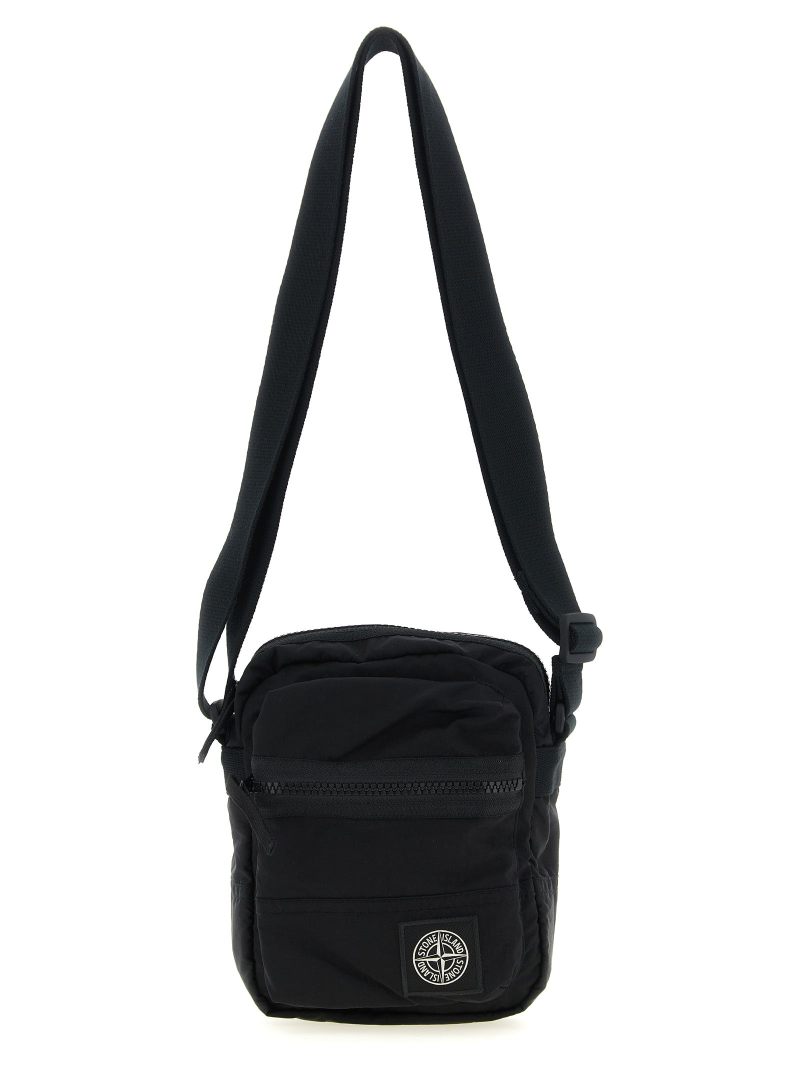 Black Polyamide Crossbody Bag