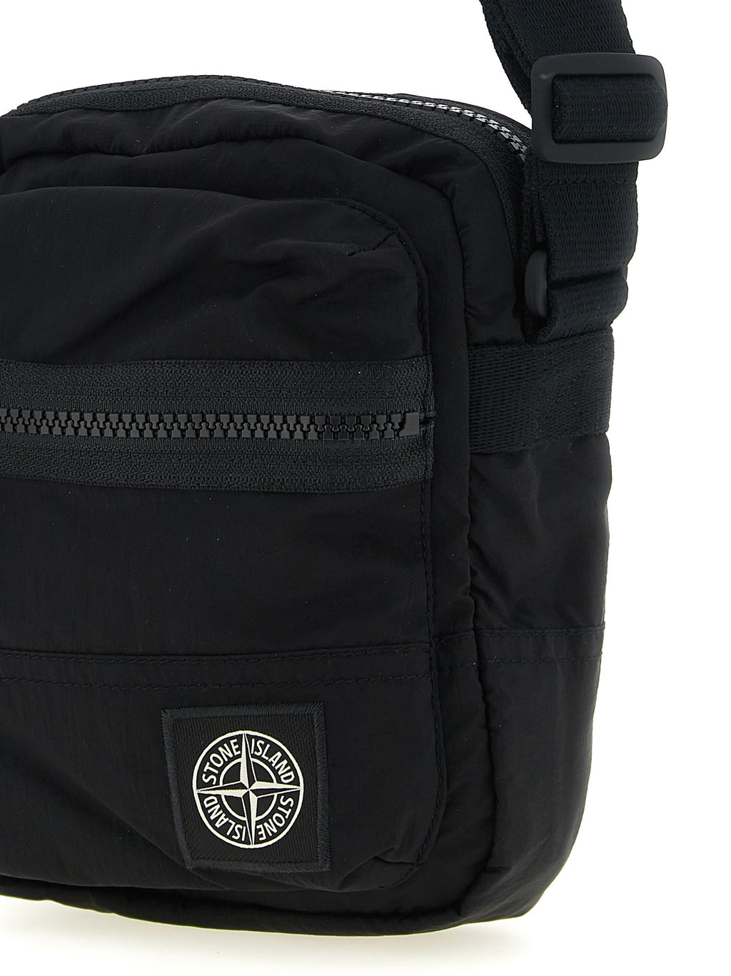 Black Polyamide Crossbody Bag
