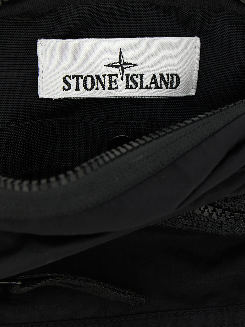 Black Polyamide Crossbody Bag