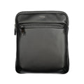 Black Polyurethane Men's Shoulder Bag