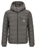 Gray Polyamide Full-Length Jacket