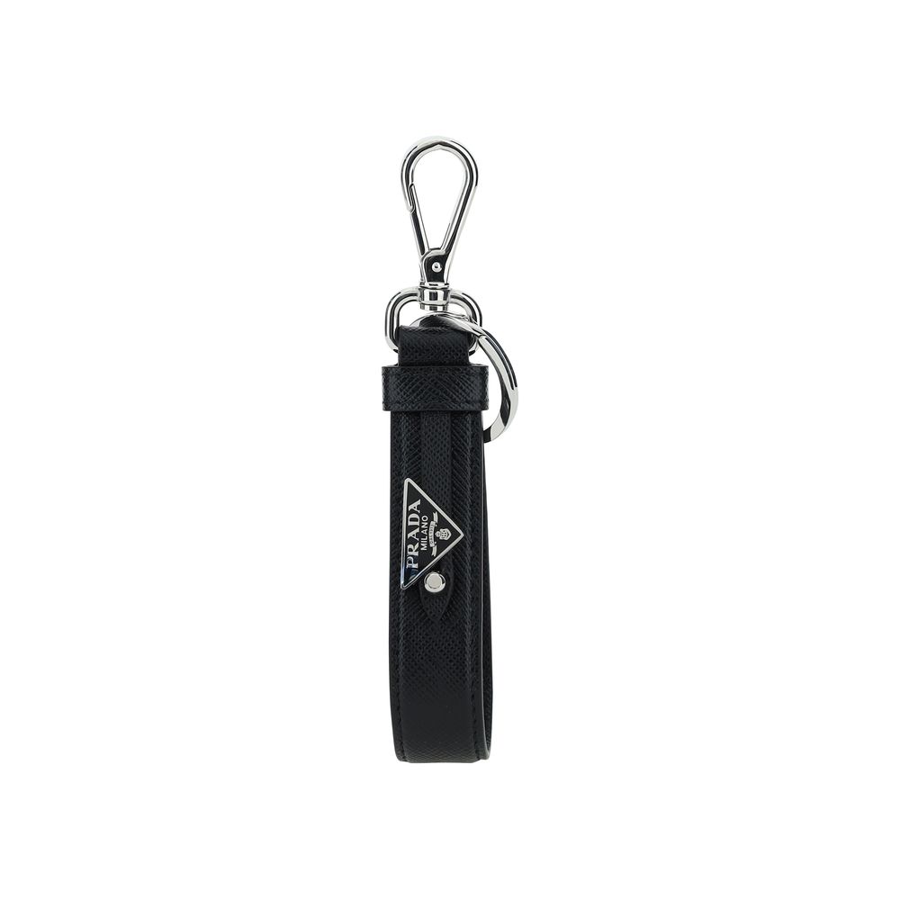 Black Stainless Steel Keychain