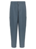 Gray Wool Cargo Pants
