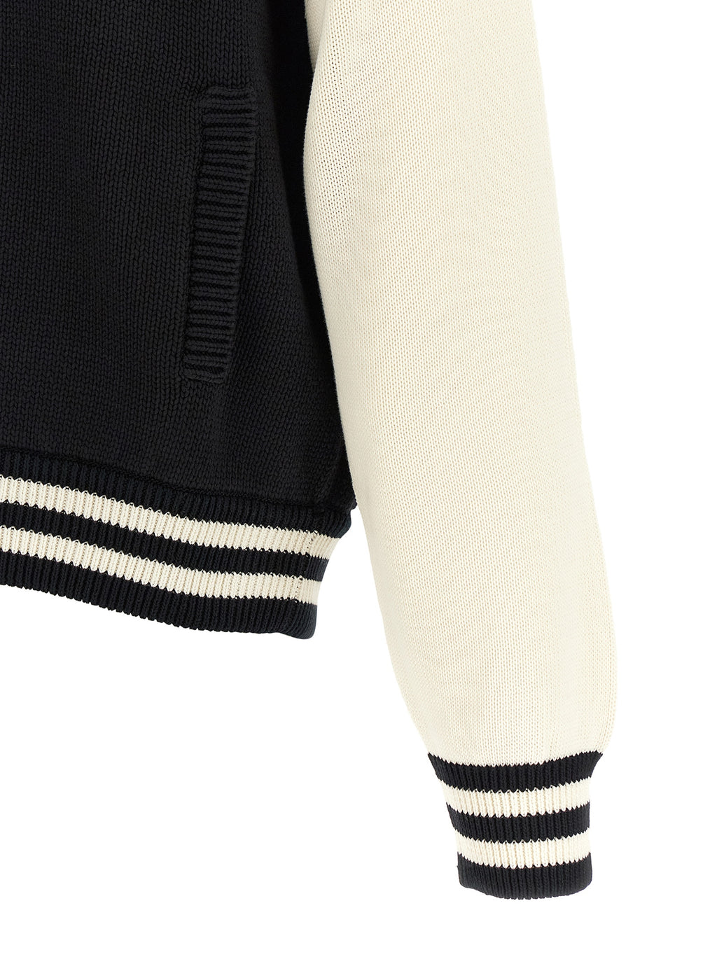 Bicolor Cotton Cardigan
