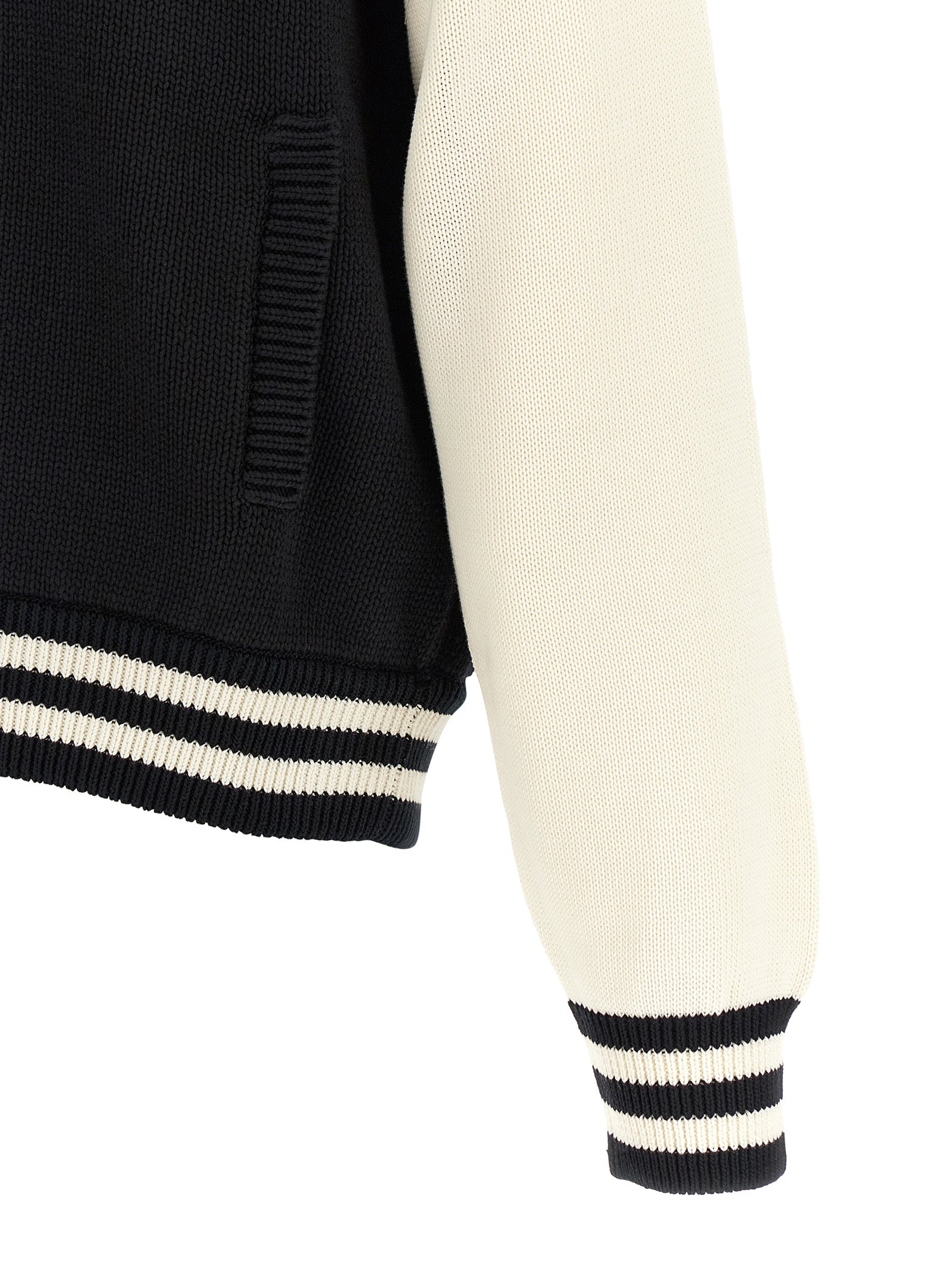 Bicolor Cotton Cardigan