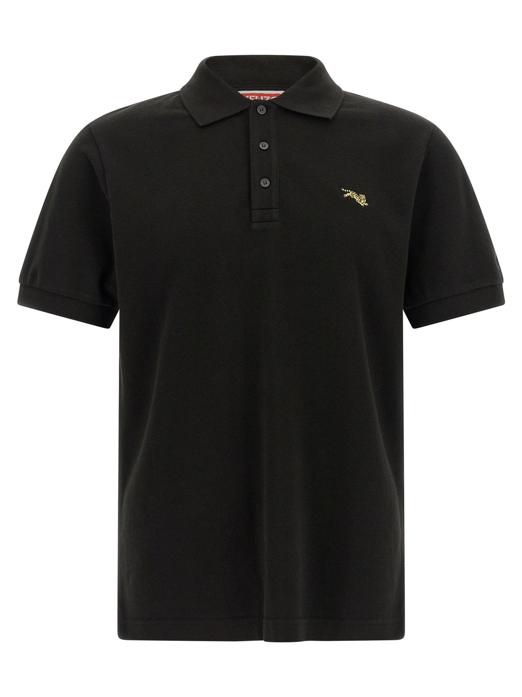 Black Cotton Polo Shirt
