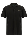 Black Cotton Polo Shirt