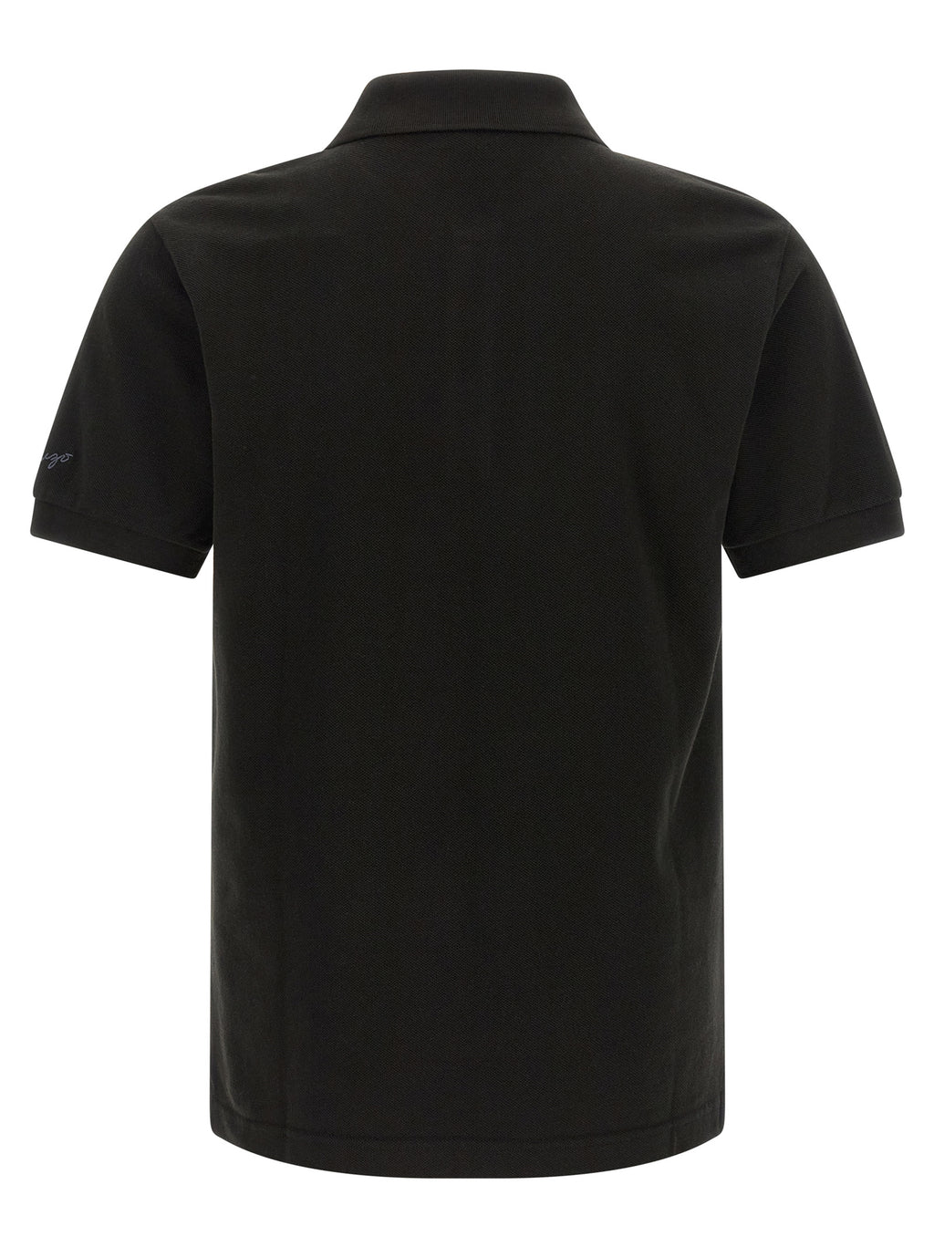 Black Cotton Polo Shirt