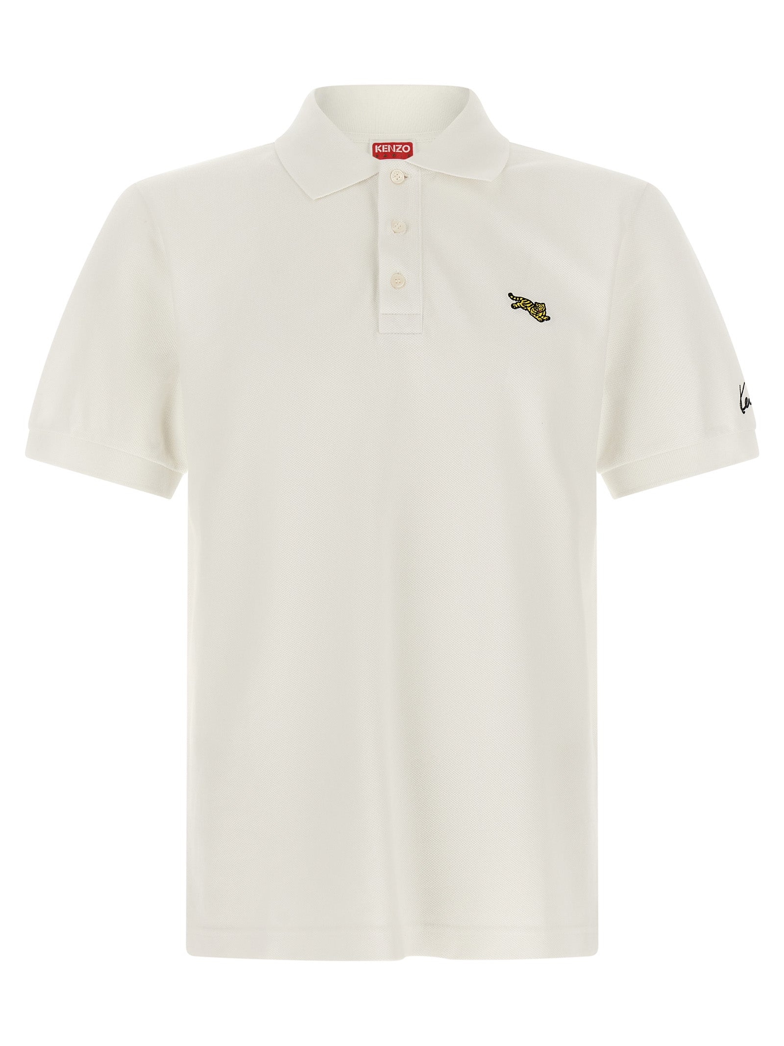 White Cotton Polo Shirt