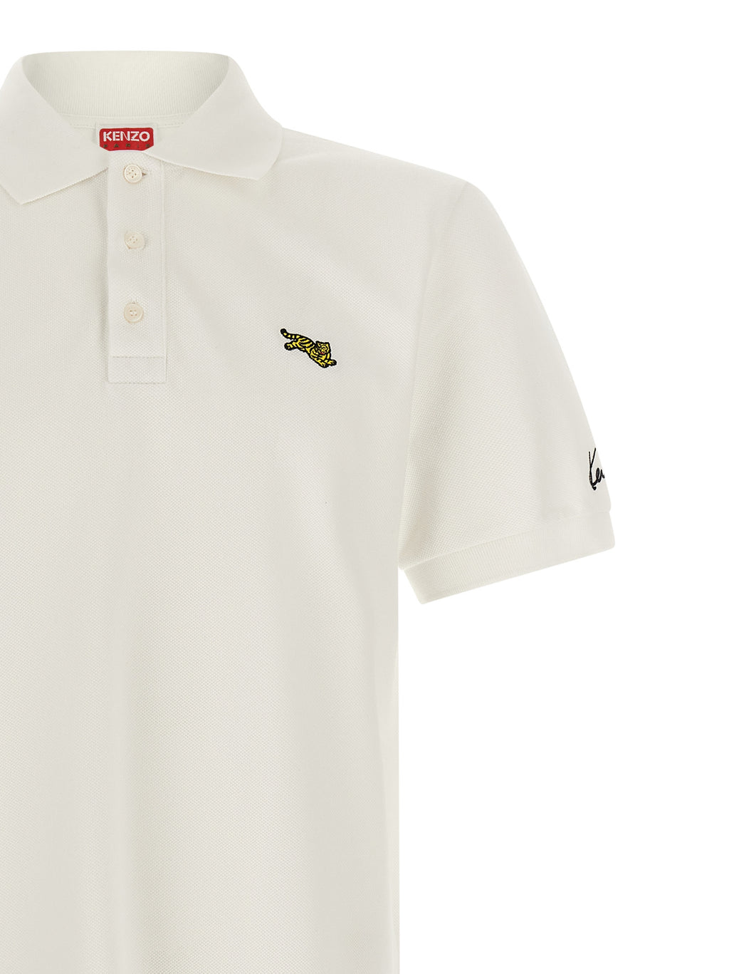 White Cotton Polo Shirt