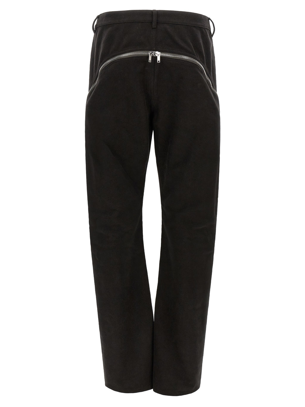 Black Cotton Flared Pants