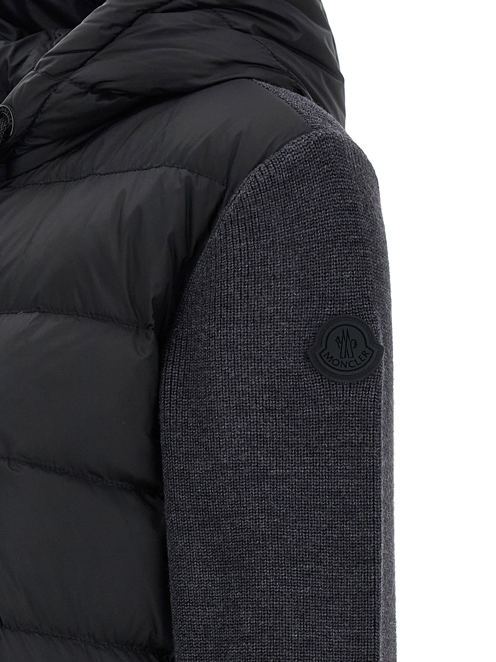 Gray Polyamide Cardigan