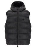 Black Polyamide Sleeveless Jacket