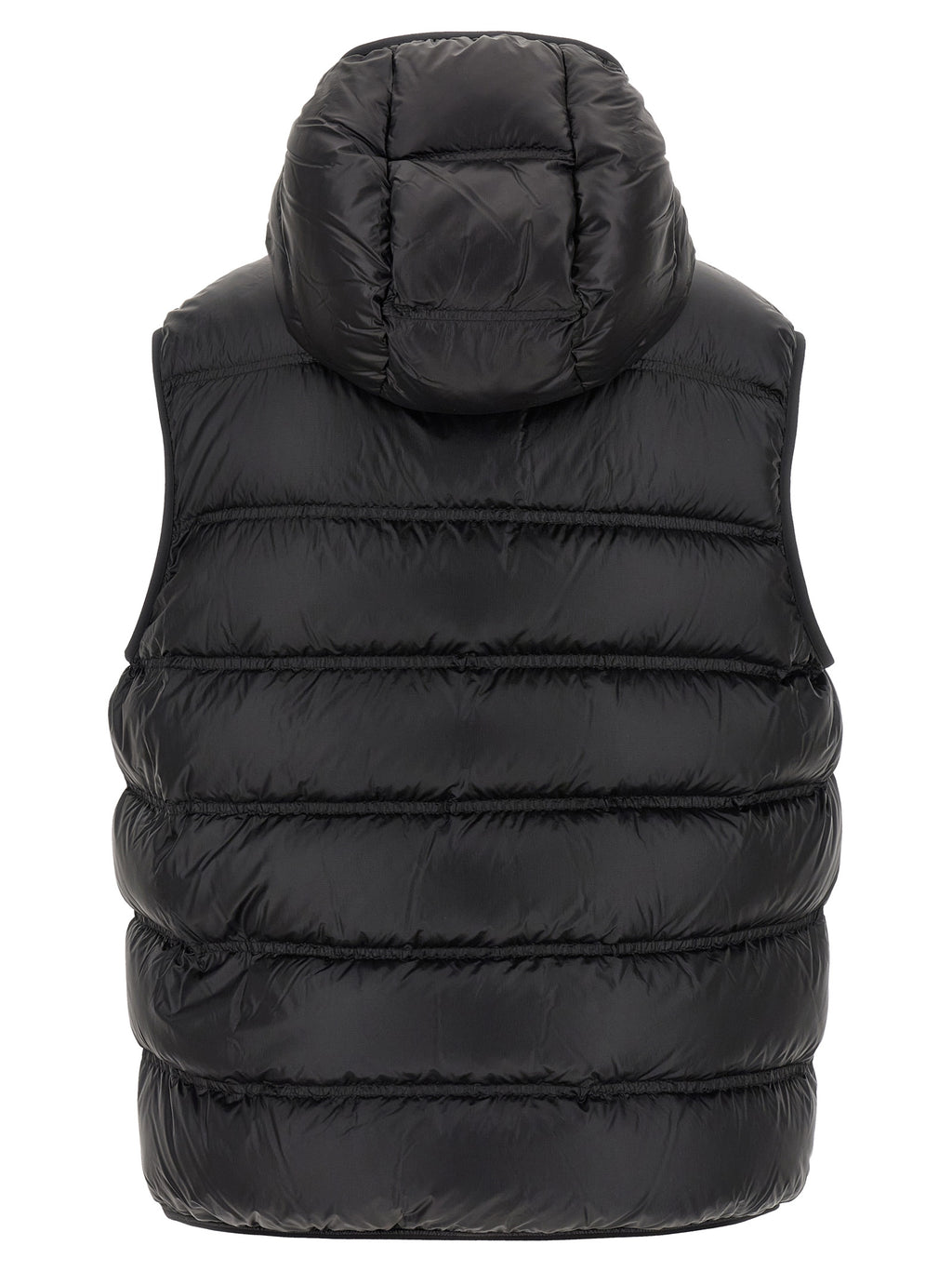 Black Polyamide Sleeveless Jacket