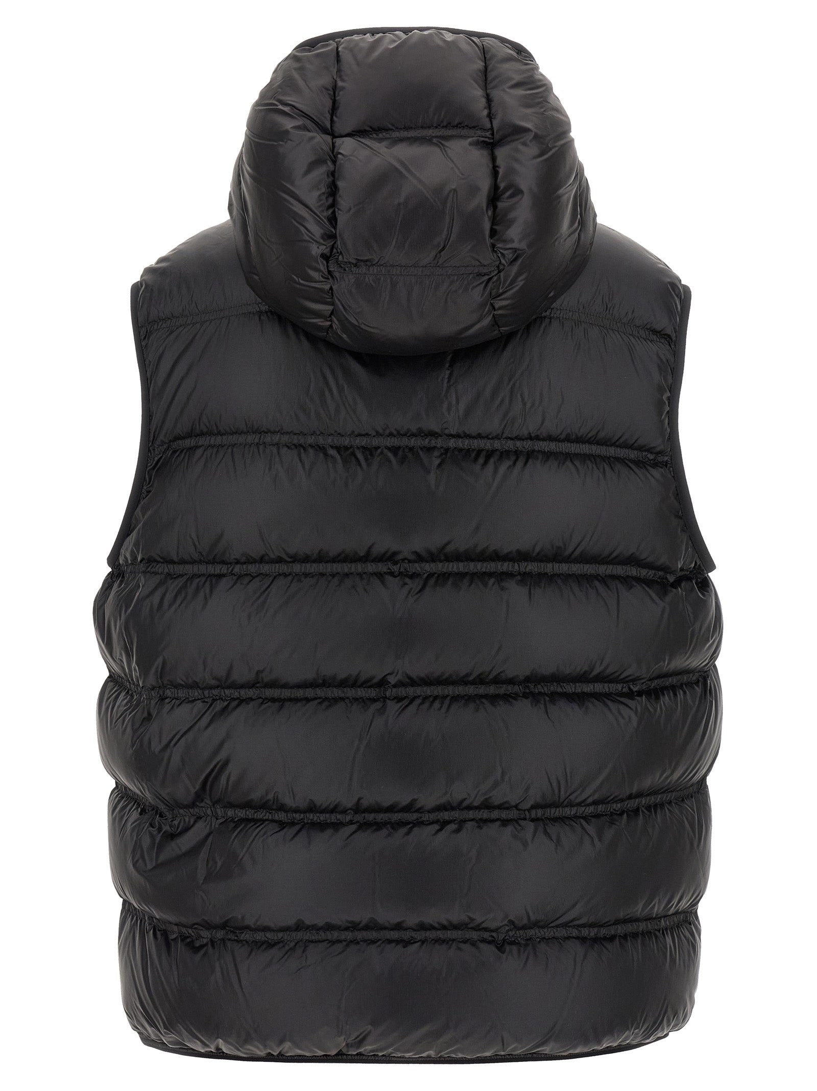 Black Polyamide Sleeveless Jacket