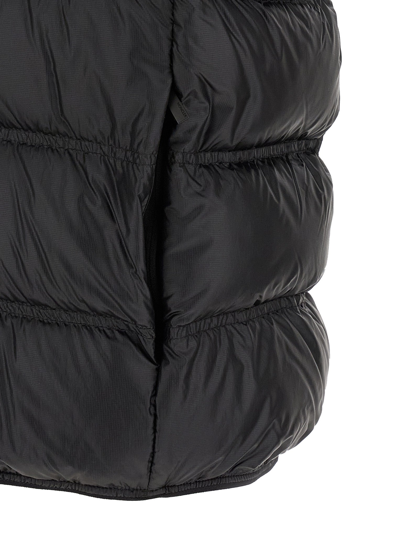 Black Polyamide Sleeveless Jacket