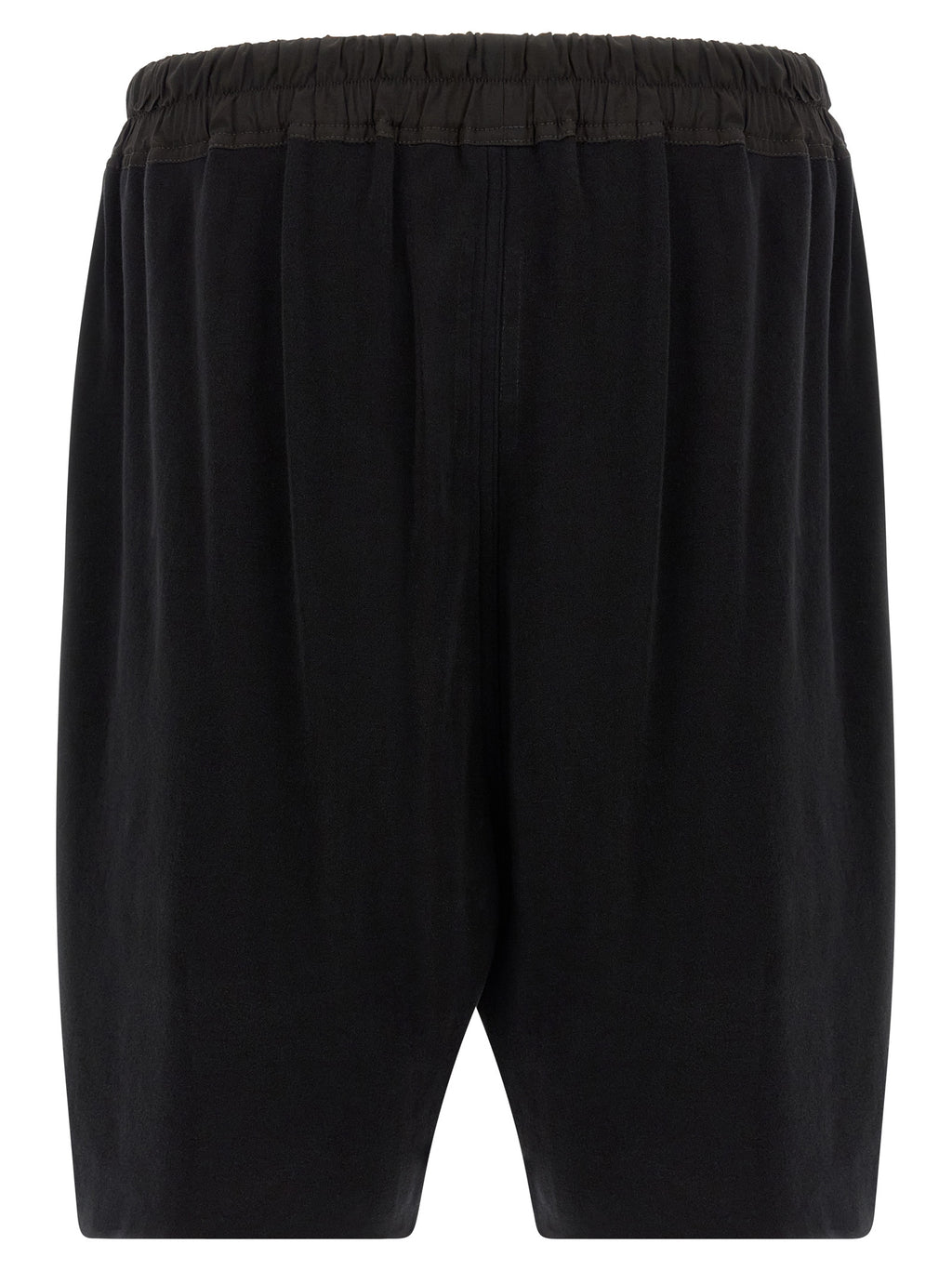 Black Cotton Bermuda Shorts