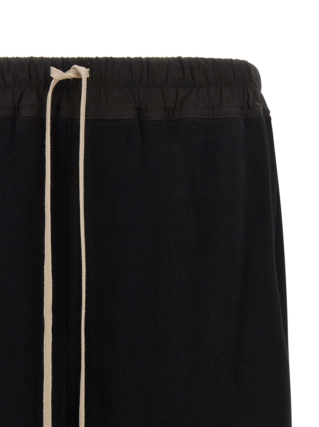 Black Cotton Bermuda Shorts
