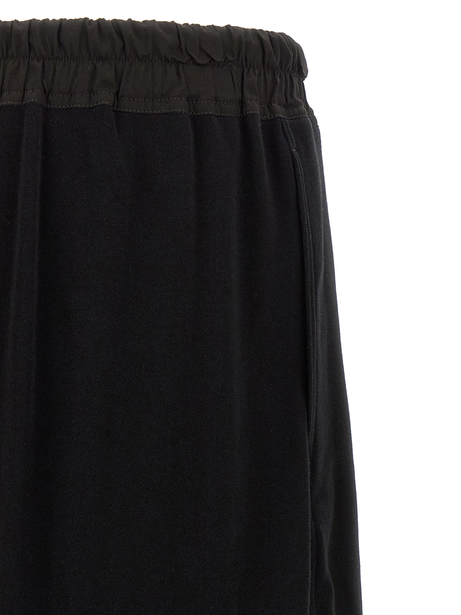 Black Cotton Bermuda Shorts