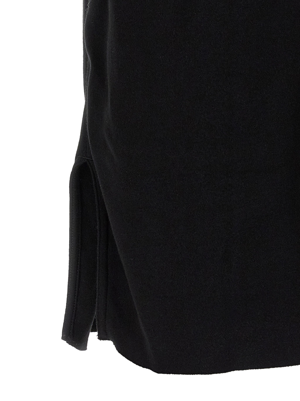 Black Cotton Bermuda Shorts