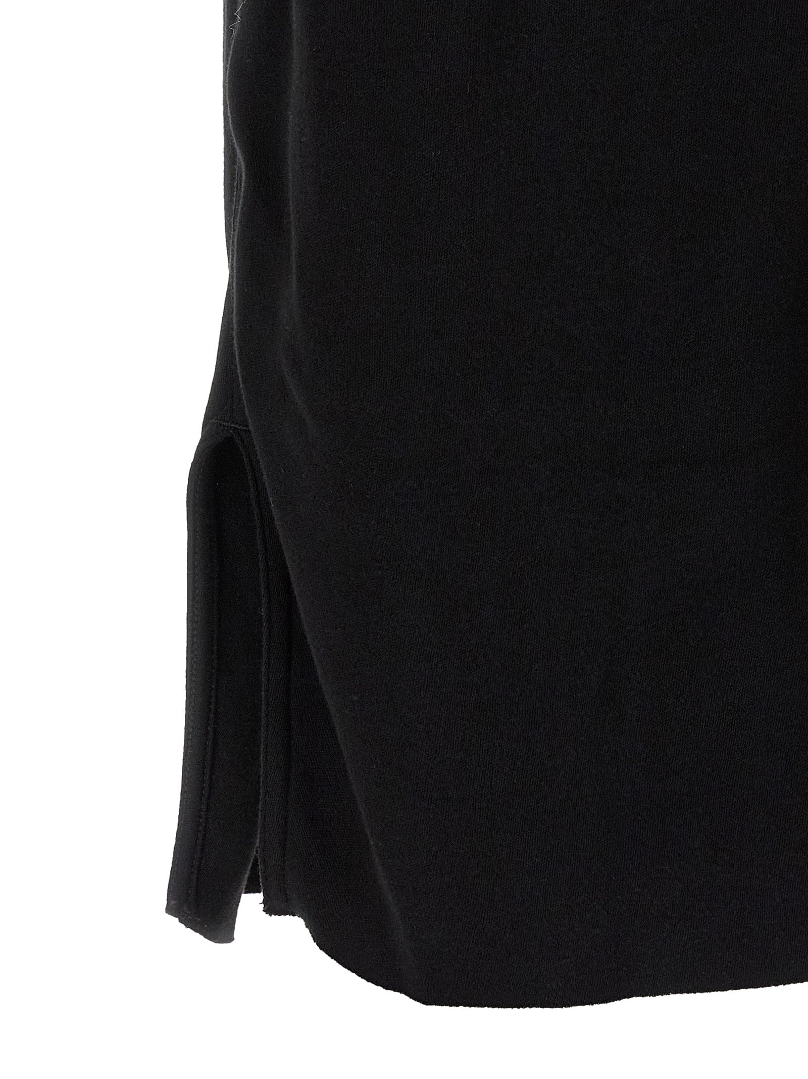 Black Cotton Bermuda Shorts