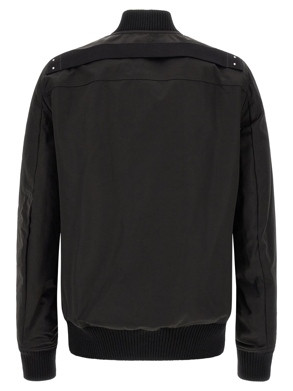 Black Nylon Bomber