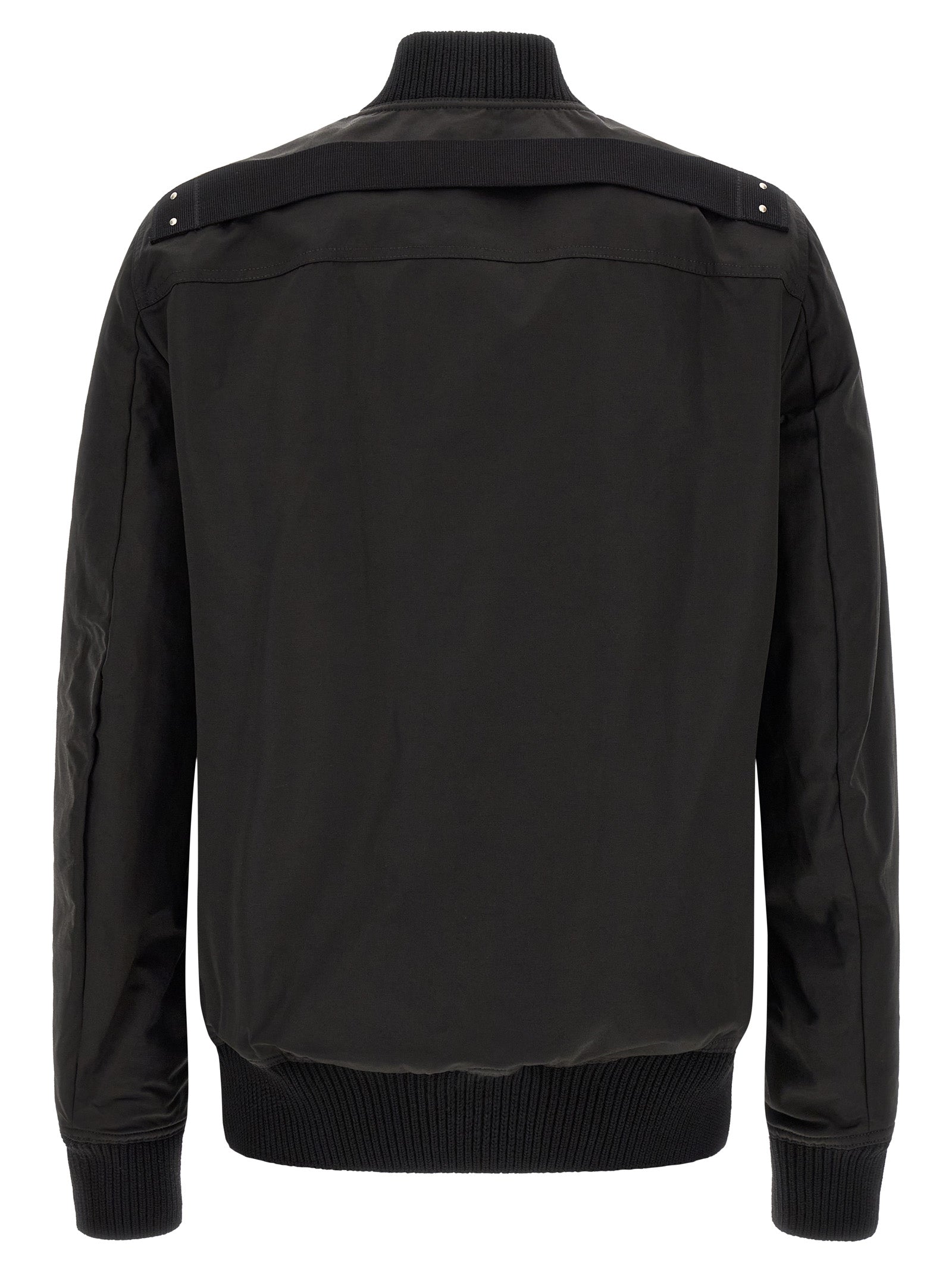 Black Nylon Bomber